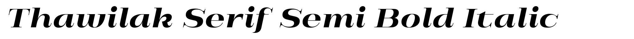 Thawilak Serif Semi Bold Italic image